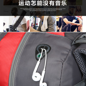 Sac à dos PLAYMAX grande capacité, imperméable, résistant aux rayures, durable, en nylon léger, pliable, style normcore/minimaliste, avec fermeture éclair - Product Image 4