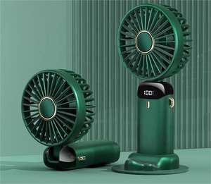 Vente chaude Été Pliable <span class=keywords><strong>Ventilateur</strong></span> À Main Affichage Numérique Portable Pliable Rechargeable Sport <span class=keywords><strong>Mini</strong></span> <span class=keywords><strong>Ventilateur</strong></span> - Product Image 1