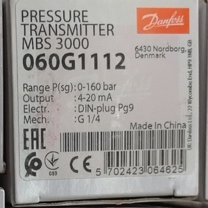 Transmisor de Presión Danfoss MBS3000 060G1112 - Product Image 1