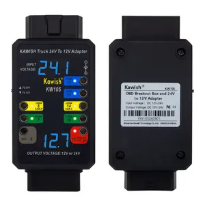 KW105 24V до 12V адаптер для тяжелых грузовиков для X431 для грузовых автомобилей, для тяжелых транспортных средств, и с функцией пробоя OBD - Product Image 2