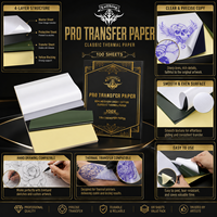 Papier de pochoir pour tatouage multicouche écologique Tuffking Private Label pour l'art corporel avec personnalisation du logo, format A4