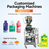 Fabrieksdirect hoge snelheid touchscreen volautomatische verticale vloeistofvul- en verzegelmachine voor plastic verpakkingen van fruitjam en saladedressing