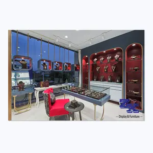 Tienda de joyería profesional 3d, diseño interior, muebles modernos