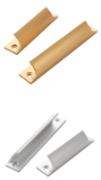 Poignées de quincaillerie en alliage d'aluminium haute résistance pour meubles de cuisine, armoires de chambre et commodes - Durables, modernes, pour entrepôts et villas