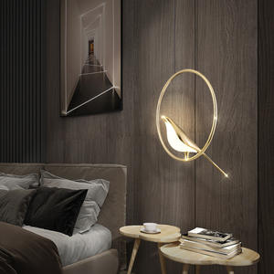 PM акриловая сорока кольцо люстра в скандинавском стиле ресторан птица подвесной светильник современный дизайнер искусства гостиная освещение спальня бар свет - Product Image 3