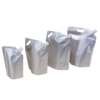 Pochettes souples imprimées avec bec verseur en aluminium pour vin rouge, jus et liquides, 50ml, 500ml, 1000ml, 1500ml, 2000ml, 1L