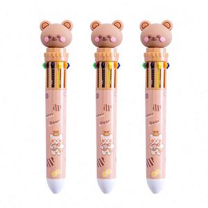 Stylo bille en plastique créatif 10-en-1 multicolore avec logo personnalisé, en gros, pas cher, avec boîte de présentation - Product Image 3