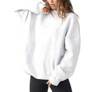 Wholesale Hot Selling Women Fitness Clothing Fleece Crew Neck <b>Gym</b> Sweater Cotton Jumper Oversize <b>Sweatshirts</b> for Women - Product Image 6