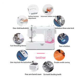 ماكينة خياطة كهربائية منزلية متعددة الوظائف Brother TM27PK للملابس الثقيلة والسيارات، مع ميزات الأوفرلوك للاستخدام المنزلي - Product Image 2