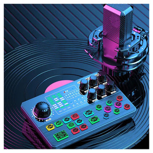 Yiscaxia Professional Live Stream Vocal Sound Card Audio <strong>Interface</strong> Mixer Support Multi-Channel Mixing Sound Card - Product Image 2