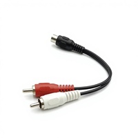 Câble d'extension audio double RCA mâle vers RCA femelle, adaptateur répartiteur RCA pour home cinéma, amplificateur, haut-parleur