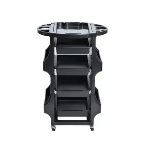 Carrito de Peluquería Minimalista Negro, Carrito para Cortar el Cabello, Carrito de Salón, Carrito para Herramientas de Peluquería, Carrito de Belleza - Product Image 1