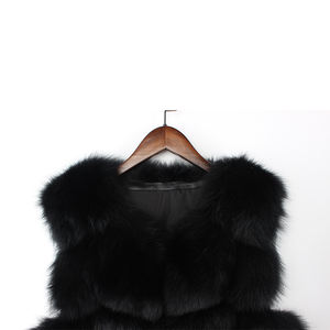 Personnalisé Hiver Dame Manteau De Fourrure En Gros Manteau De Fourrure De Renard Chaud Longue Réel <span class=keywords><strong>Gilet</strong></span> de Fourrure De Renard Femmes - Product Image 6