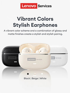Auricolari <span class=keywords><strong>wireless</strong></span> Lenovo LE208 Tws, impermeabili, <span class=keywords><strong>Bluetooth</strong></span> 6.0, per sport e gaming, con cancellazione del rumore, bassi potenti e batteria a lunga durata - Product Image 2