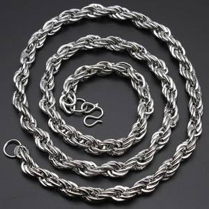 Chaîne torsadée <span class=keywords><strong>simple</strong></span>, 4/6/7 mm, collier/chaîne pour sweat-shirt unisexe - Product Image 4