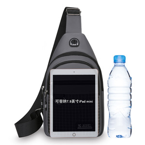 Men's Chest Bag Nylon Plaid Waterproof Outdoor Commuter Crossbody Bag - Product Image 4