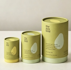 Biodegradable Kraft Paper <b>Round</b> <b>Gift</b> <b>Box</b> with Lid Custom Coffee & Food Packaging Canister Matt Lamination Options - Product Image 6