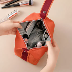 Trousse de Toilette en Toile Personnalisable avec Logo, Grande Capacité, avec Fermeture Éclair, pour Femmes, Sac de Voyage Organisateur - Product Image 4