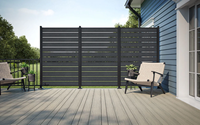 Panneau d'écran extérieur en aluminium de qualité supérieure pour la conception de villas et de jardins, et les espaces extérieurs contemporains