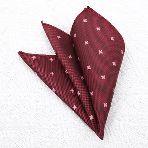 Pañuelo de Bolsillo de Poliéster para Hombre, Diseño Sólido con Rayas Grises y Puntos, Pañuelo de Seda Personalizado para Novios, Bodas, Fiestas, Trajes, Accesorios Tejidos - Product Image 4