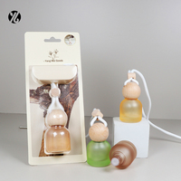 10ml couvercles en bois suspendus diffuseur bouteille voiture diffuseur bouteille emballage vide désodorisant parfum parfum bouteille