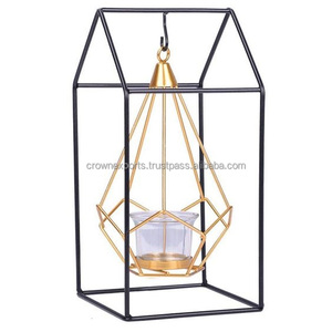 Bougeoir en design star doré, pour décoration de mariage et de la maison, support de bougie - Product Image 5