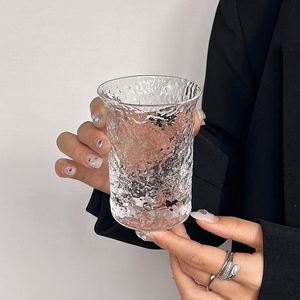 Japanese-style Hand-hammered Single Layer Coffee/<b>tea</b>/whiskey Cup with Handle Anti-scald Iced Americano Latte Cup - Product Image 2