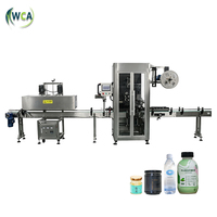 Machine d'étiquetage à chauffage vapeur pour bouteilles rondes et carrées en plastique, machine d'étiquetage rétractable pour manchons d'eau minérale et de jus