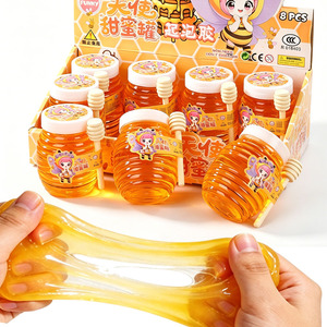 Slime de Cristal PVA con Burbujas de Miel de Ángel de 8.5cm, Seguro, No Tóxico, No Pegajoso, Realista, Multiusos, Juguete Antiestrés para Niños - Product Image 1
