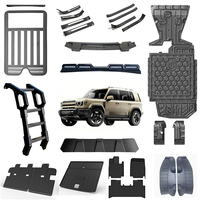 Kit de protection et de décoration extérieure pour Chery Icar V27 avec sac latéral, panier de toit, échelle latérale et plaque de protection inférieure
