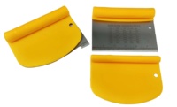 Produits brevetés par l'usine : 2 spatules à farine en acier inoxydable 2-en-1, grattoir à pâte