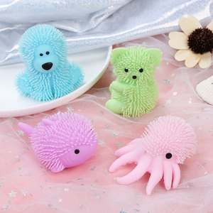 Jouets anti-stress en forme de poulpe, de poisson de mer, de koala, de <span class=keywords><strong>caniche</strong></span>, de balle gonflable, de poulpe extensible en TPR - Product Image 4