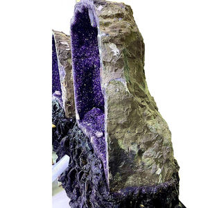 Grande cathédrale d'améthyste naturelle en vrac guérison grotte d'améthyste en forme de dôme magnifique géode d'améthyste pour la géomancie de magasin - Product Image 3