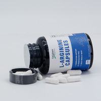 Capsules de L-Arginine végétaliennes sans additifs antioxydants, marque privée OEM, supplément anti-âge pour adultes, tissus cellulaires