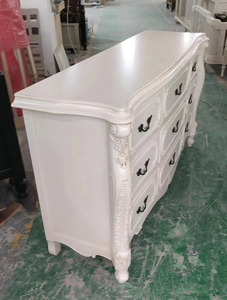 Màu trắng tinh khiết rắn gỗ bên Tủ 9 <span class=keywords><strong>Chester</strong></span> của ngăn kéo lưu trữ sideboard - Product Image 4