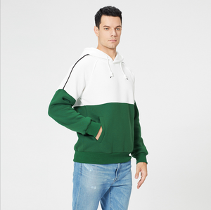 Sweat à capuche surdimensionné pour homme en polyester/coton, imprimé sérigraphié avec motif lettres d'automne, respirant, vente en gros - Product Image 3