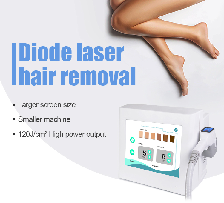 Body 808nm Diode Laser Hair Removal Machine Painless