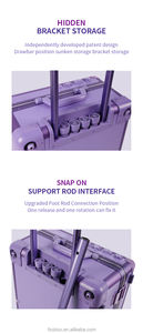 Maleta <span class=keywords><strong>de</strong></span> Maquillaje con Ruedas y Gran Capacidad <span class=keywords><strong>de</strong></span> Almacenamiento, Todo en Uno, Estación <span class=keywords><strong>de</strong></span> Maquillaje para Maquilladores - Product Image 3