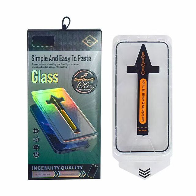 High Quality Bubble Free HD Clear Dust-Free Cabin Tempered Glass Screen Protector Kit for iPhone 15 16 17 18 Pro Max S26 Ultra