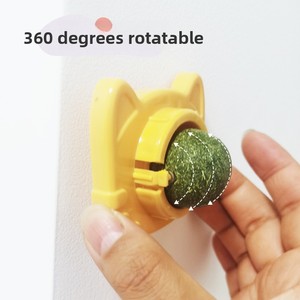 Juguete Interactivo <span class=keywords><strong>de</strong></span> Pared con Bola <span class=keywords><strong>de</strong></span> Hierba Gatera - Dispensador Giratorio <span class=keywords><strong>de</strong></span> Golosinas con Cubierta Antipolvo - Cuidado Dental y Alivio <span class=keywords><strong>de</strong></span> <span class=keywords><strong>Bolas</strong></span> <span class=keywords><strong>de</strong></span> <span class=keywords><strong>Pelo</strong></span> para Gatos - Product Image 3