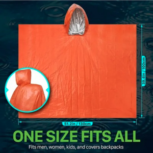 بونشو حراري للطوارئ بشعار مخصص، مقاوم للماء والرياح وعاكس للضوء، للتخييم في الهواء الطلق وكهدايا ترويجية - Product Image 2