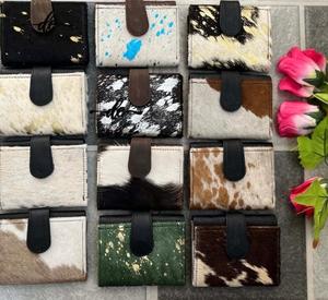 Elegante Cartera de Mujer Estilo Western, Delgada, de Piel de Vacuno con Borla, Monedero Pequeño de Pelo de Vaca, OEM - Product Image 2