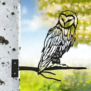 Décorations de jardin en métal : décorations rondes effrayantes, libellules originales, coccinelles en acier, abeilles en métal, ornements de bordure Edge Eagle - Product Image 2