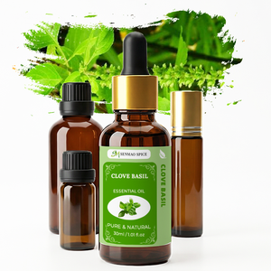 Huile Essentielle de Clou de Girofle et de Basilic 100% Pure et Naturelle en Gros pour Soins de la Peau, Massage Corporel et Fabrication de Bougies - Product Image 1