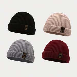 Bonnet de pêcheur tendance automne-hiver, style streetwear, bonnet docker en tricot pour homme - Product Image 1