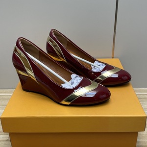 Escarpins sexy à bout fermé et bout rond en cuir verni, talon compensé épais et rembourré, antidérapants, élégants, pour l'hiver et l'été - Product Image 6