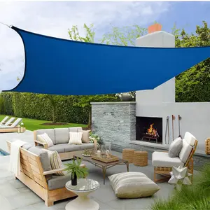 Quadrato 160gsm 3*3m impermeabile resistenza ai raggi UV giardino balcone Patio ristorante tenda da sole vela