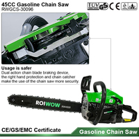Tronçonneuses à essence 2 temps 45cc 52cc 58cc, outils de jardinage à essence, scies à chaîne à essence 16" 18" 20" pour la coupe du bois et des arbres