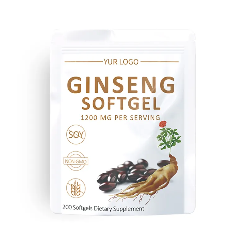 Korean Red Panax Ginseng Capsules Extra Strength Ginsenosides for Energy Focus Performance Vitality Immune Support