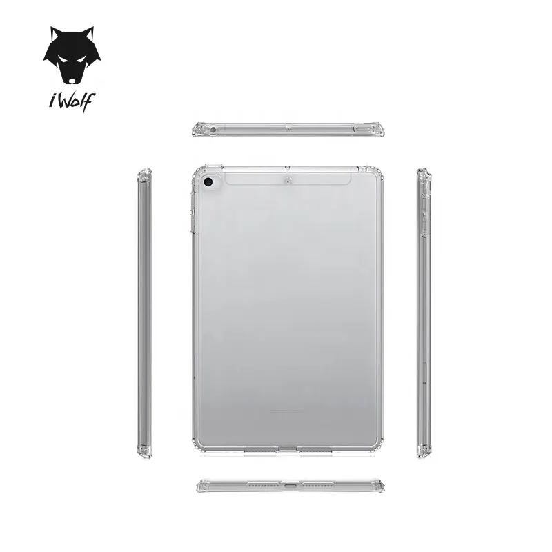 Hot selling Clear transparent Case Full Protective Ultra Slim Acrylic TPU Tablet sublimation Case for universal ipad mini case